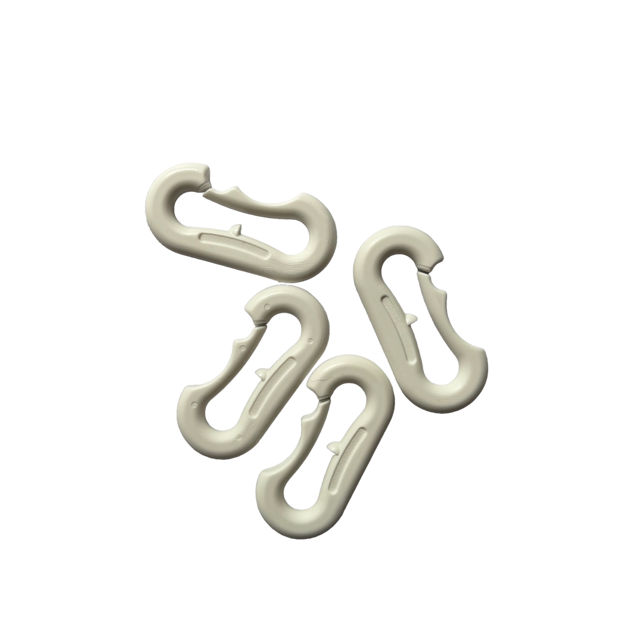 Fixlock Plastic white 4 stk