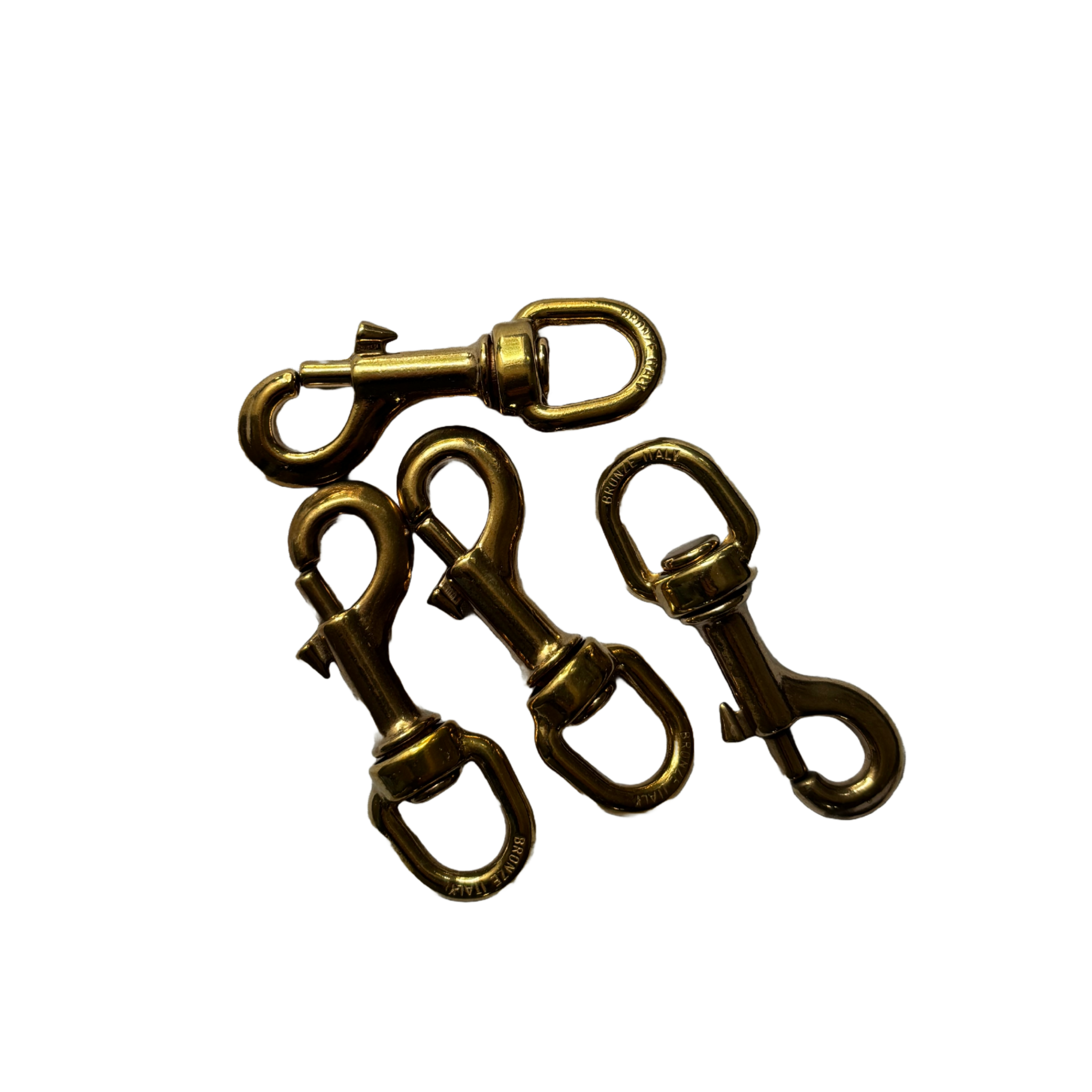 Kong 5/8 messing snaphook 4 stk.