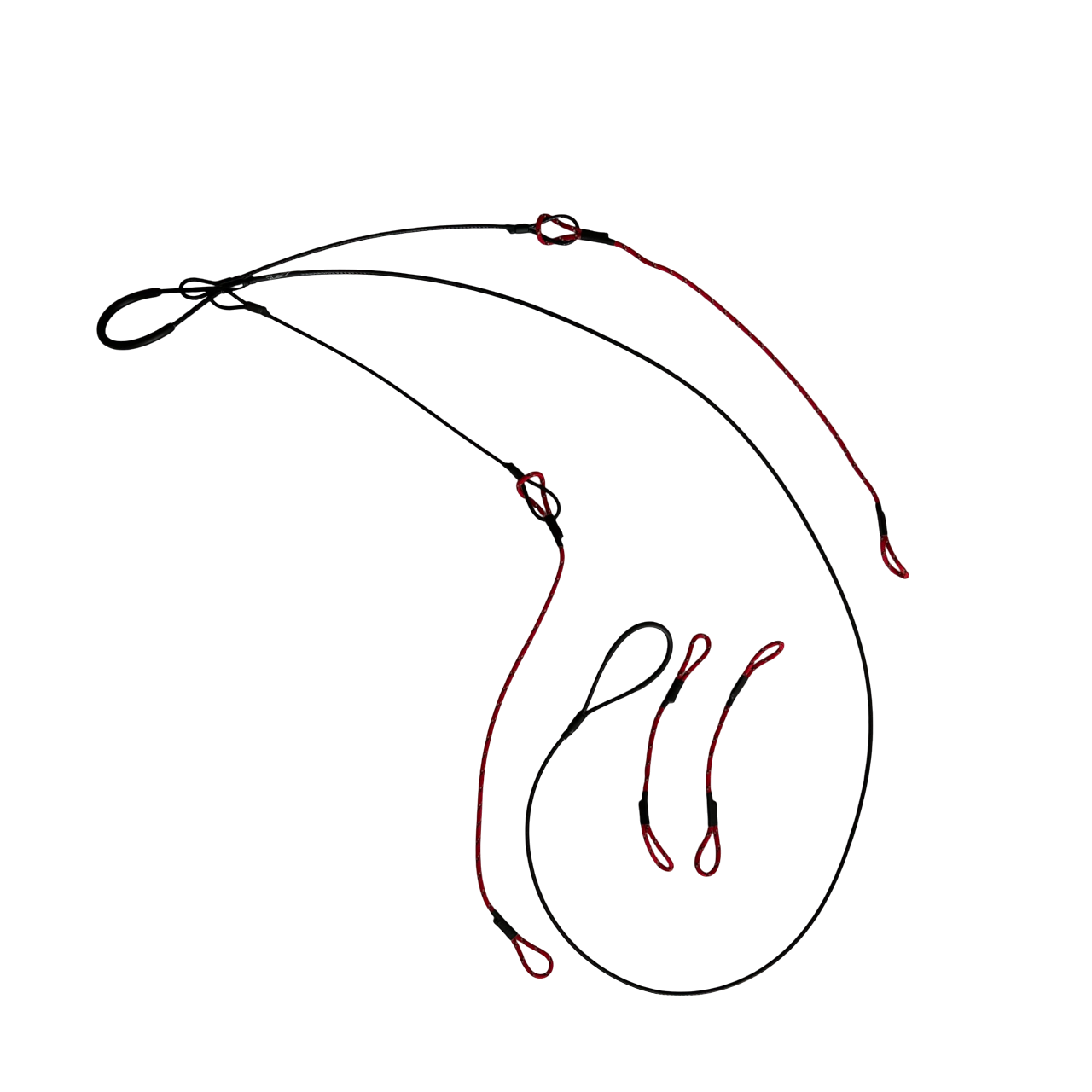 Komplet skaglesæt 4 hunde