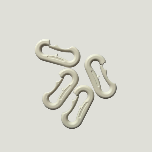 Fixlock Plastic white 4 stk